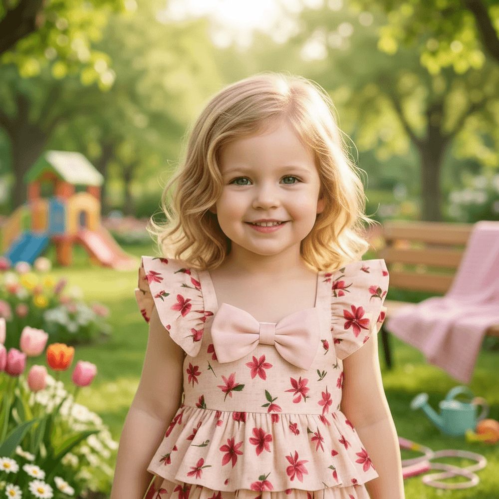white cotton frock M260031