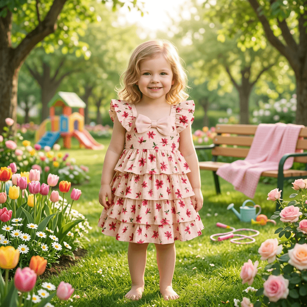 white cotton frock M260031