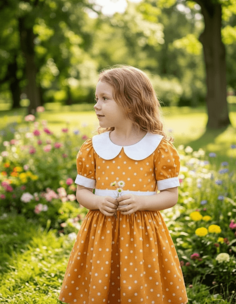 yellow cotton frock M260033