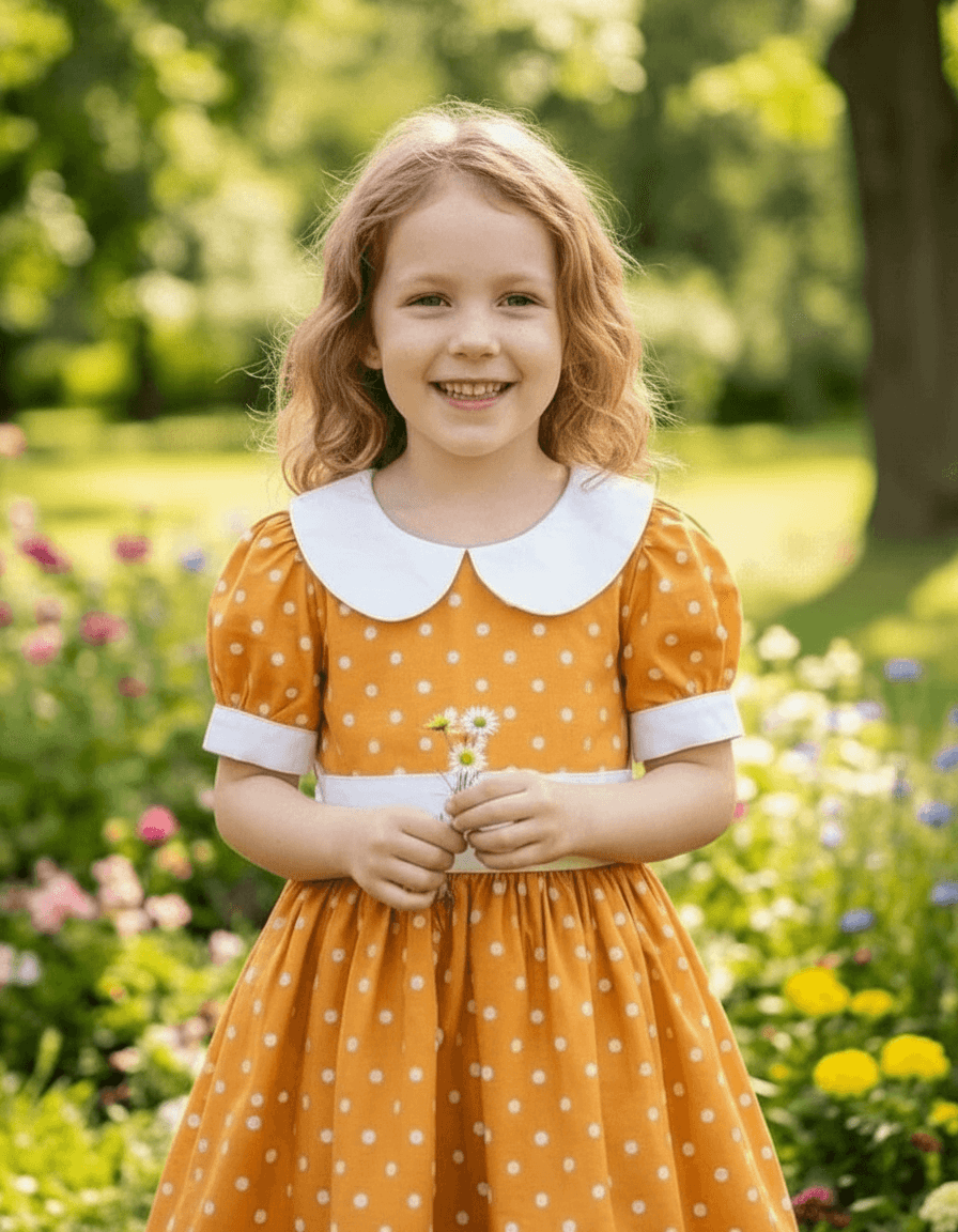 yellow cotton frock M260033