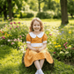 yellow cotton frock M260033