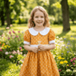 yellow cotton frock M260033
