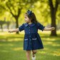 blue cotton frock M260034