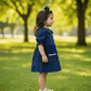 blue cotton frock M260034