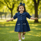 blue cotton frock M260034
