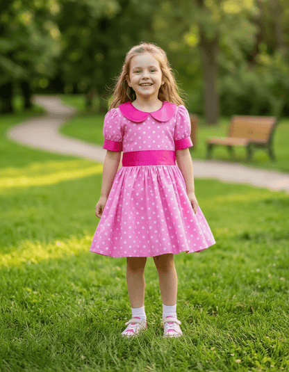 yellow cotton frock M260033