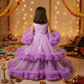 SALE purple net frock M260036
