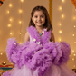 SALE purple net frock M260036