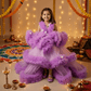 SALE purple net frock M260036