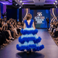 blue net frock M260037