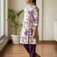 purple cotton frock M260038