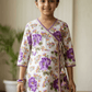 purple cotton frock M260038
