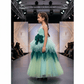 Green net frock M260041