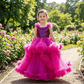 Magenta net frock M260044
