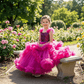 Magenta net frock M260044