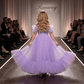 lavender net frock M260045