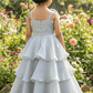 Grey organza frock M260046