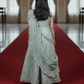 green brocade party wear M260050