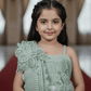 green brocade party wear M260050