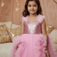 pink net frock M260051