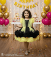 yellow net frock M260053