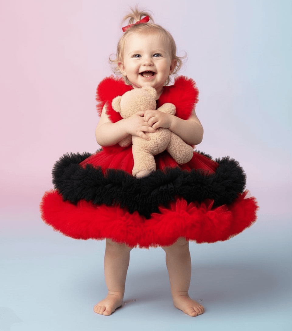 red net frock M260055