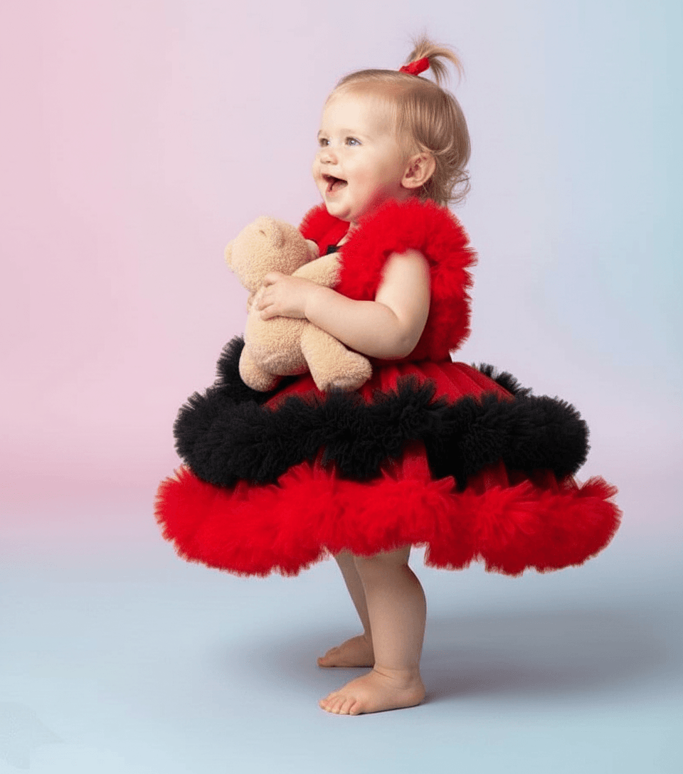 red net frock M260055