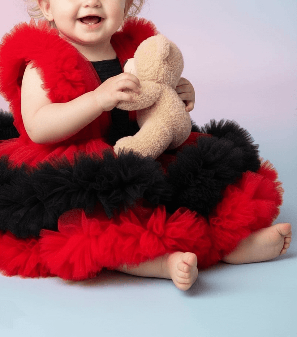 red net frock M260055