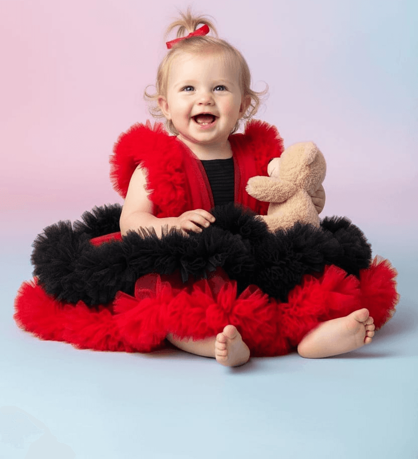 red net frock M260055
