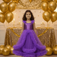 purple net frock M260056