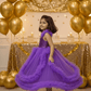 purple net frock M260056