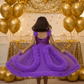 purple net frock M260056