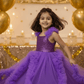 purple net frock M260056