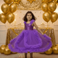 purple net frock M260056
