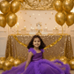purple net frock M260056