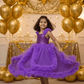 purple net frock M260056