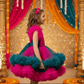 pink net frock M260058