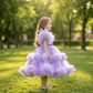 lavender net frock M260059