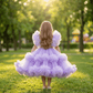 lavender net frock M260059