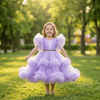 lavender net frock M260059
