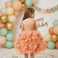 Peach frock M260061