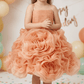 Peach frock M260061