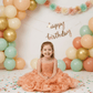Peach frock M260061