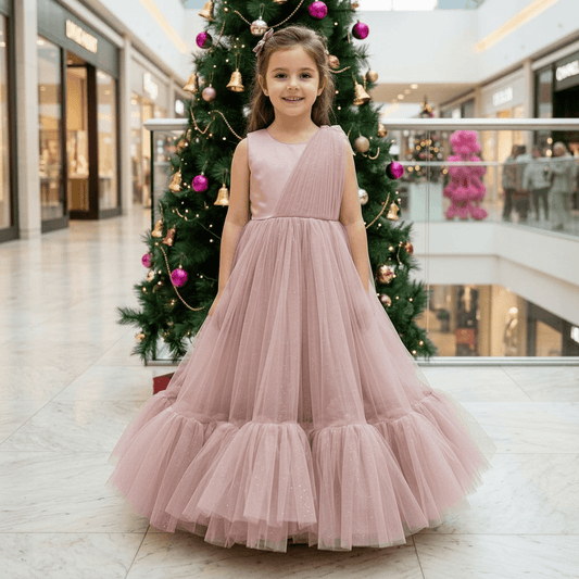 pink net frock M260062