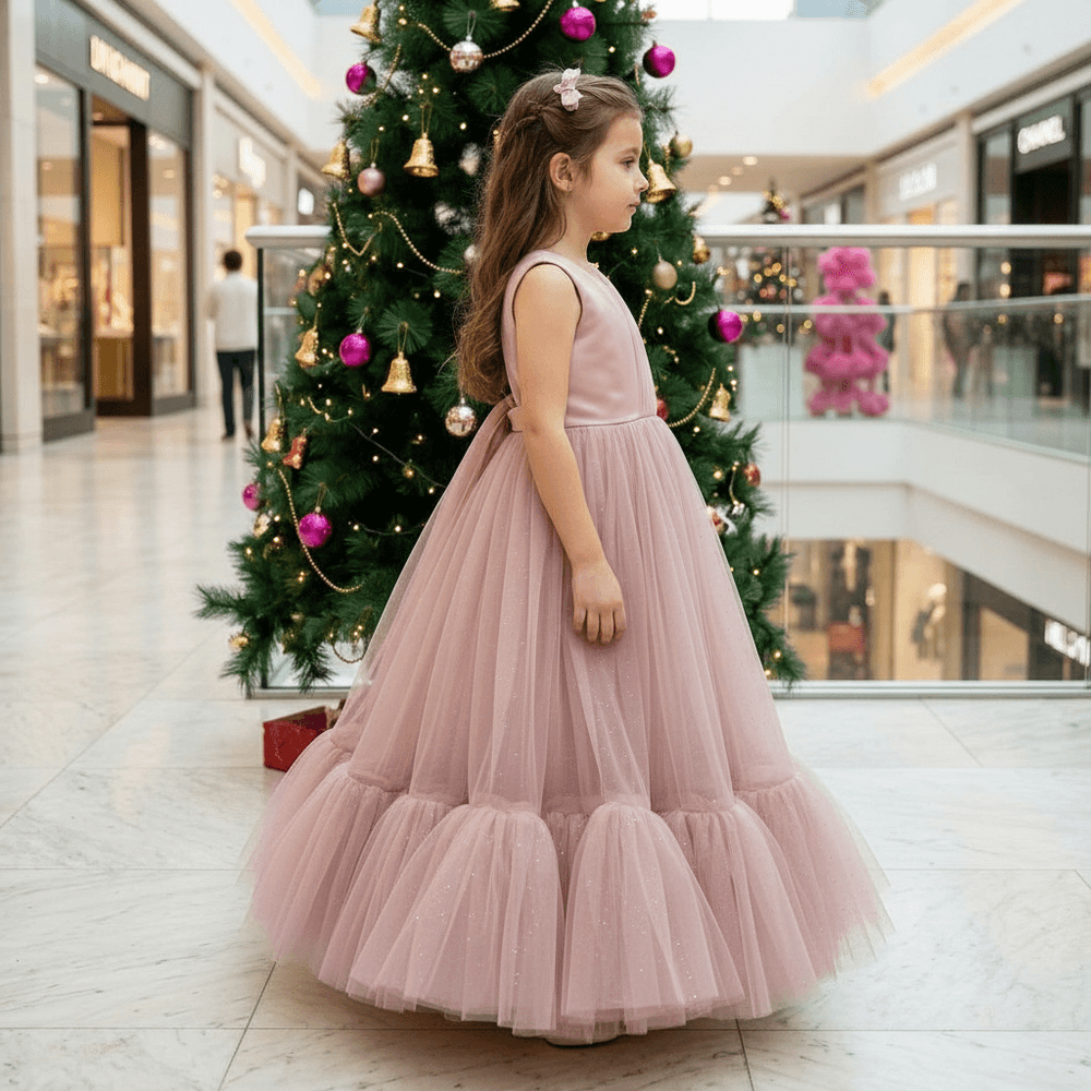 pink net frock M260062