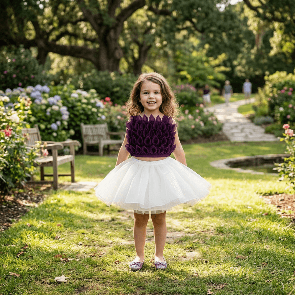 purple  skirt-top M240046