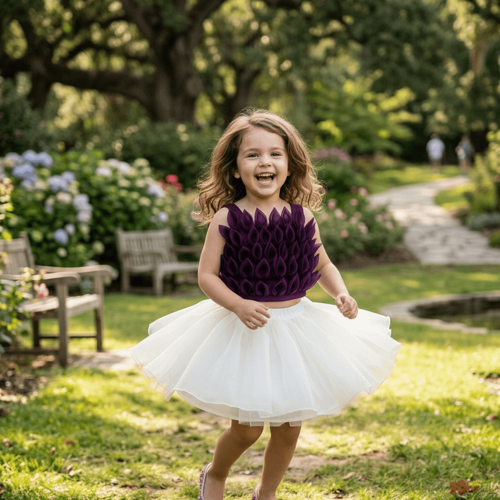 purple  skirt-top M240046