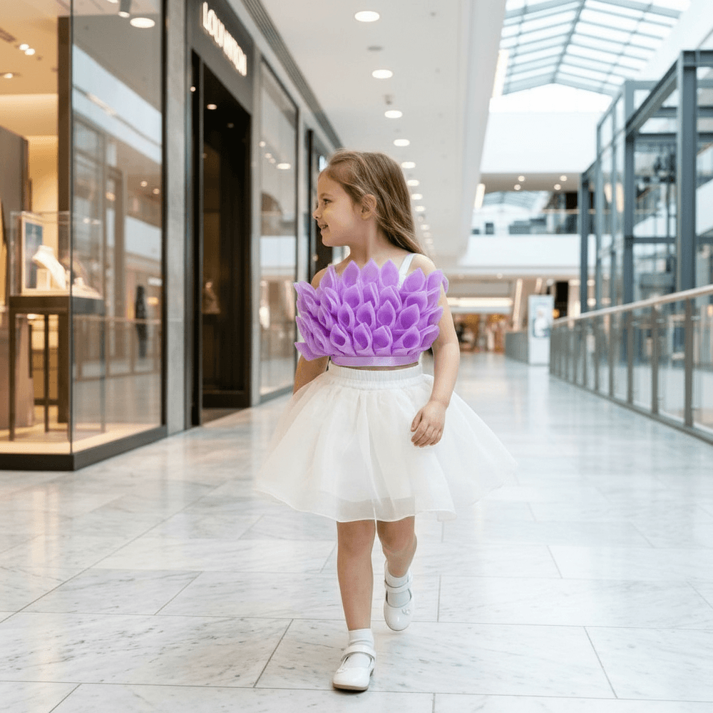 lavender skirt-top M240063
