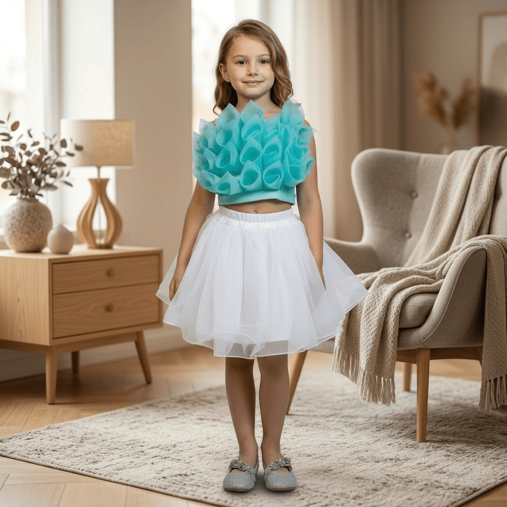 SALE blue skirt top M240050