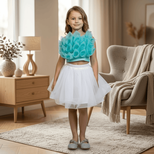 blue  skirt-top M240050